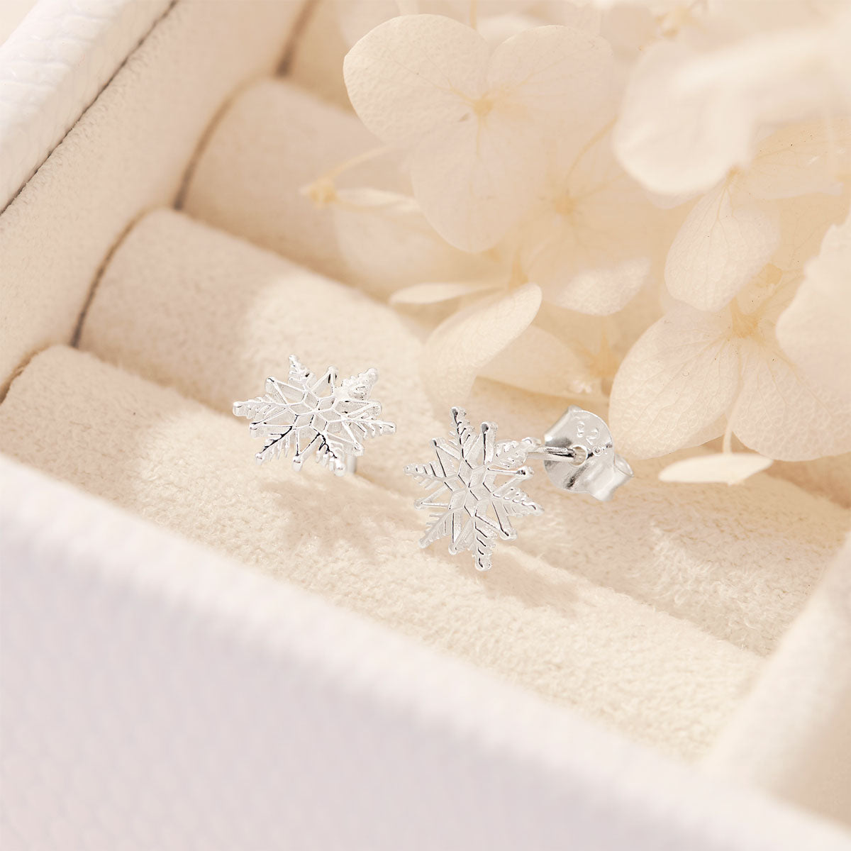 Winter Solstice Snowflake Studs