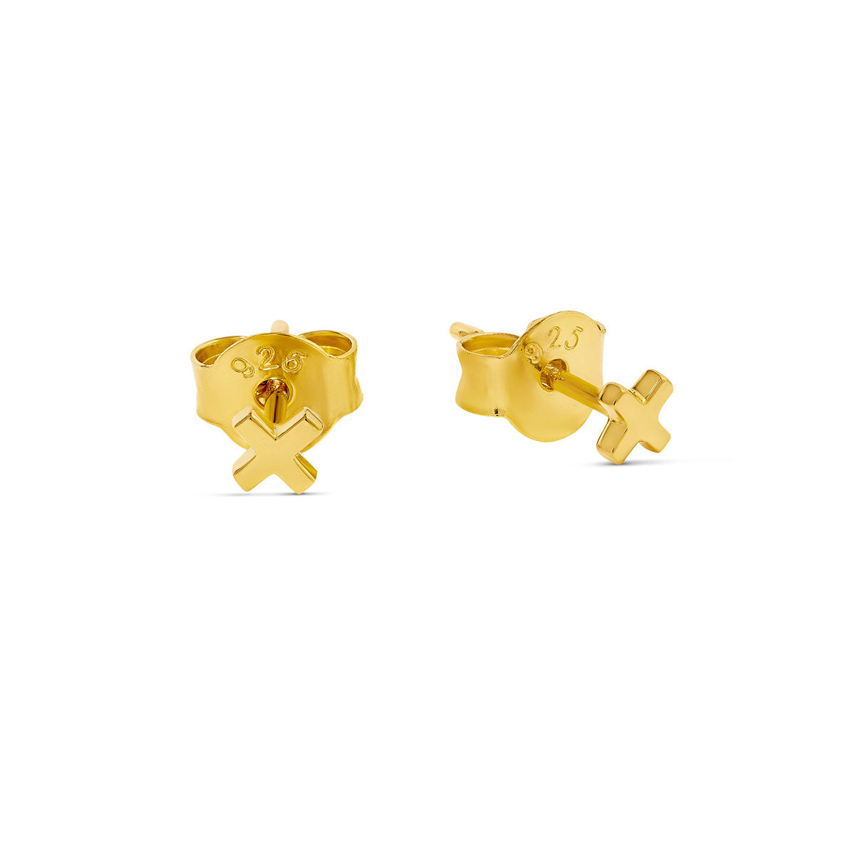 Tiny Kiss Studs Gold