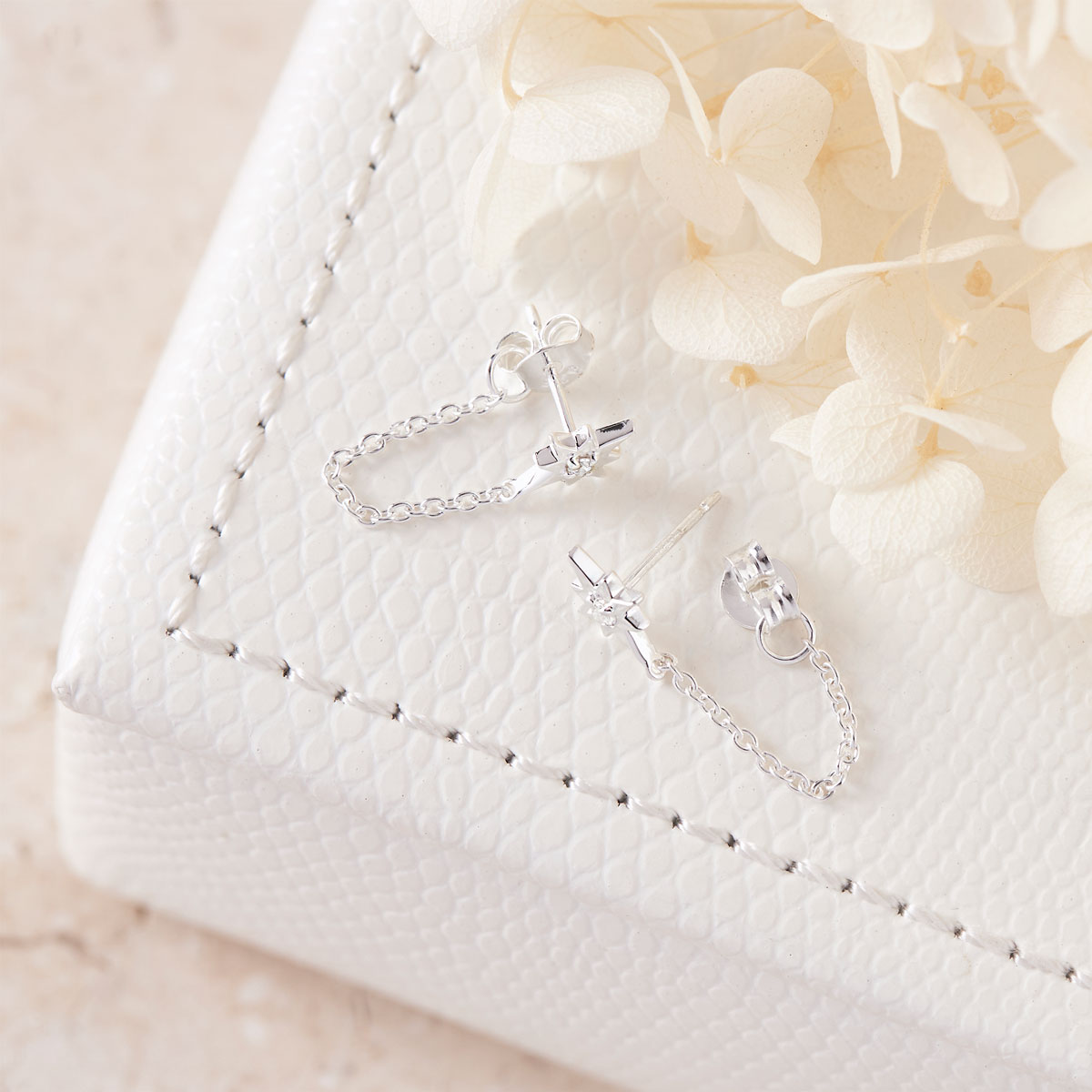 Celestial Light Chain Studs