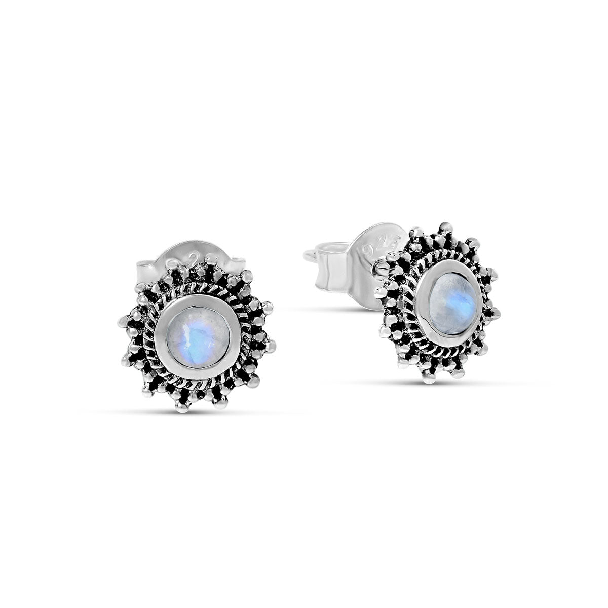 Nusa Sunrise Moonstone Studs