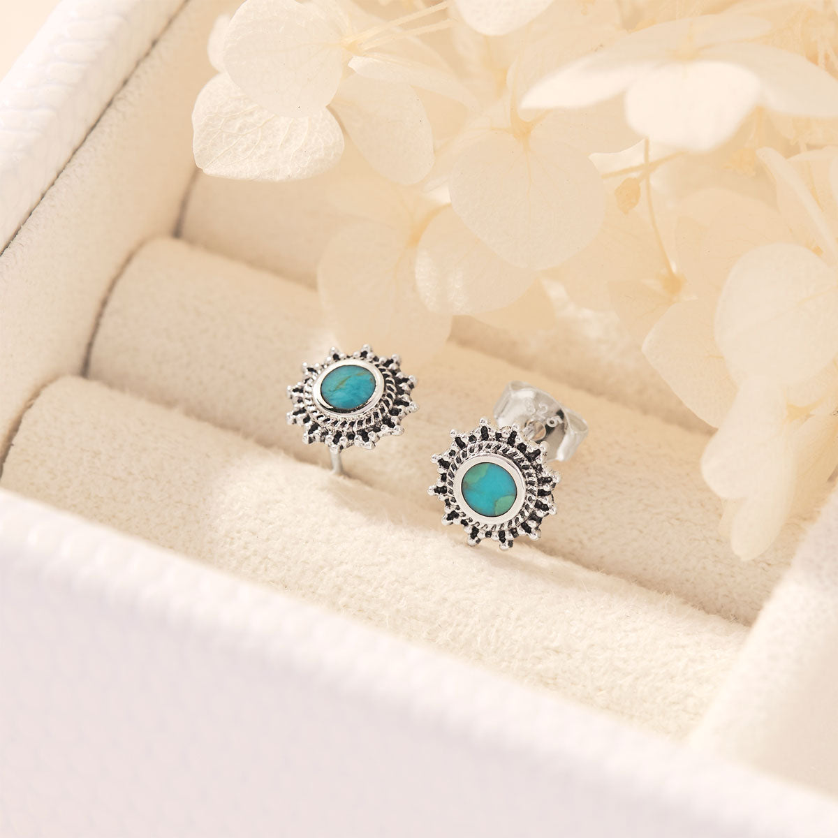 Nusa Sunrise Turquoise Studs