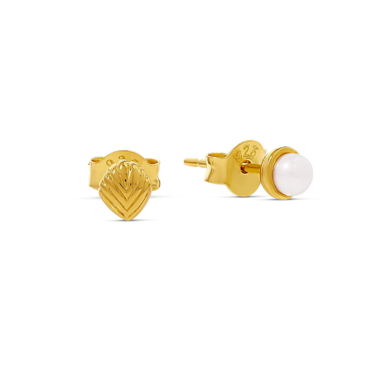 Venus Pearl Studs Gold