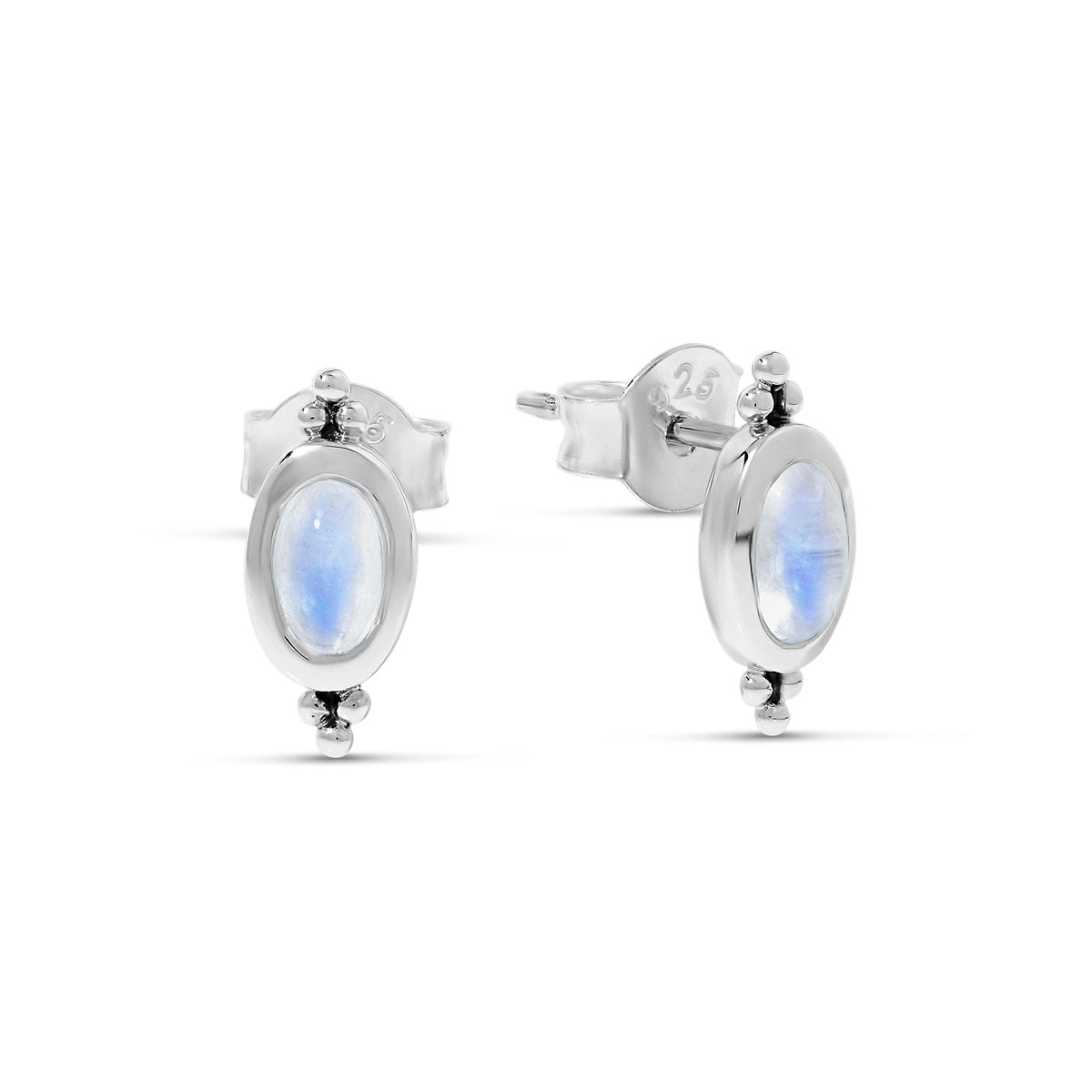 Moon Song Moonstone Studs