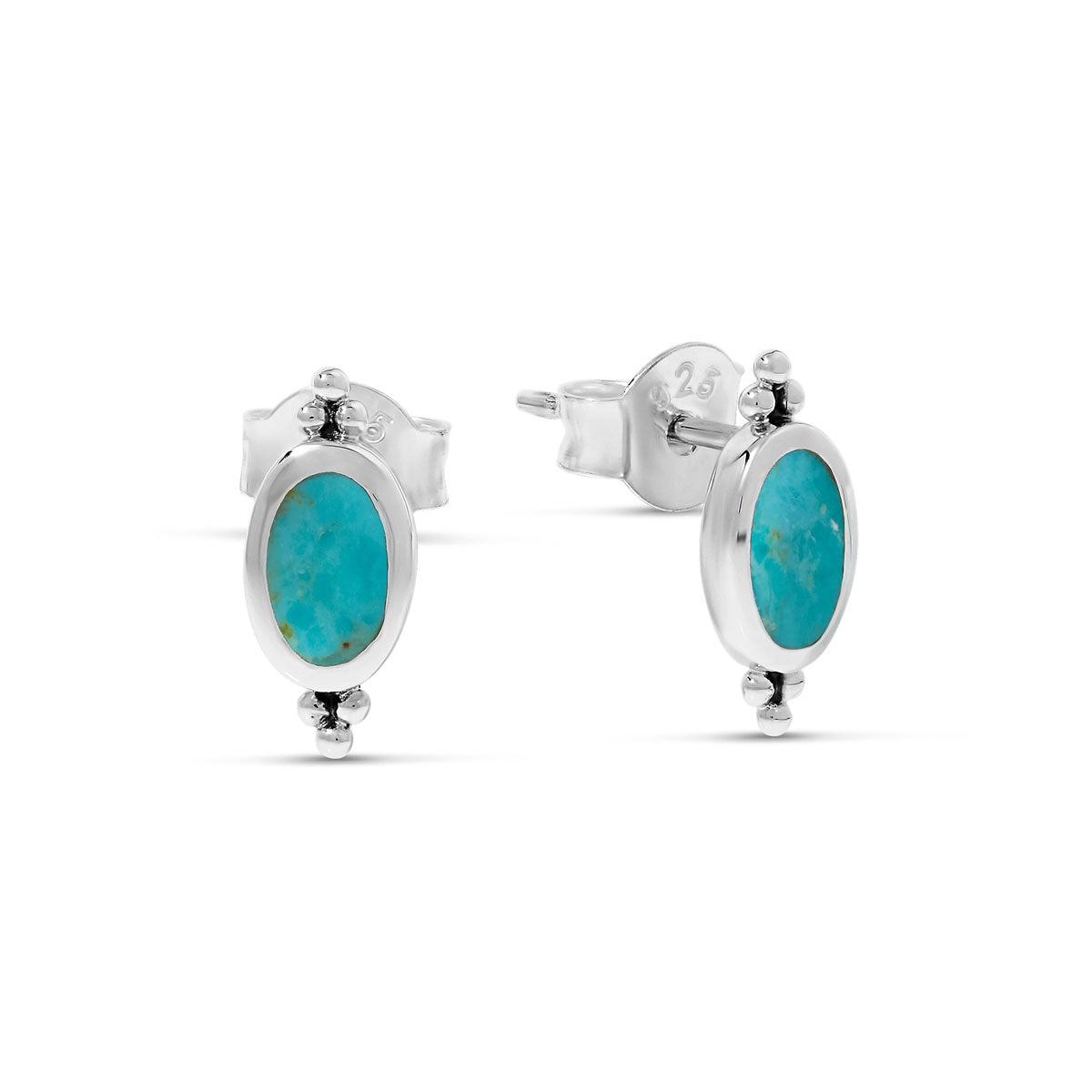 Moon Song Turquoise Studs