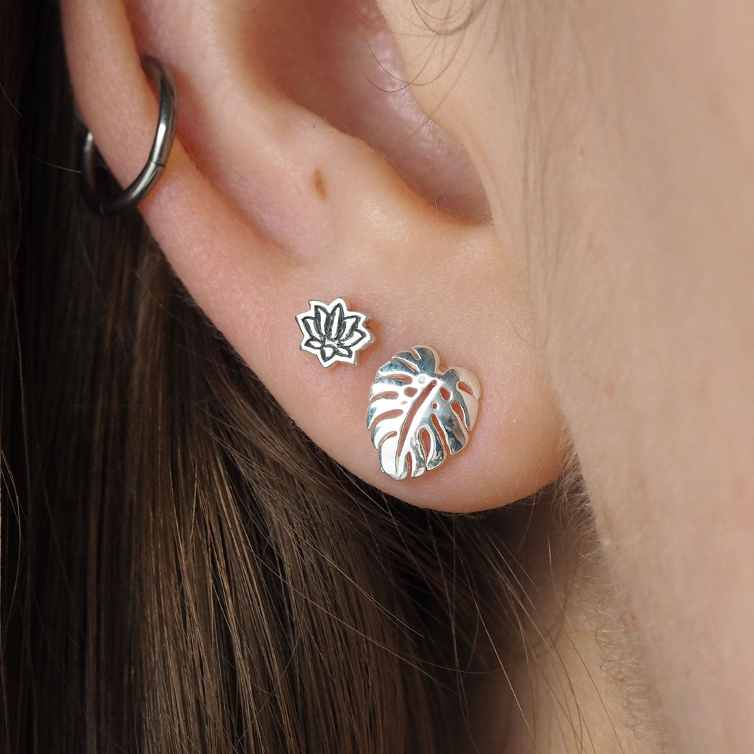 Monstera Studs