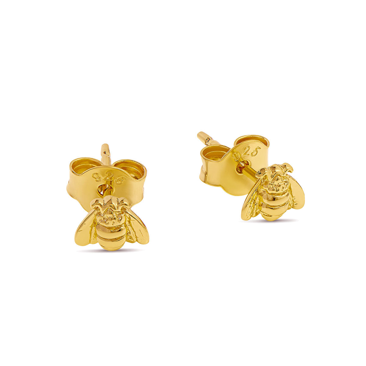 Tiny Bee Studs Gold
