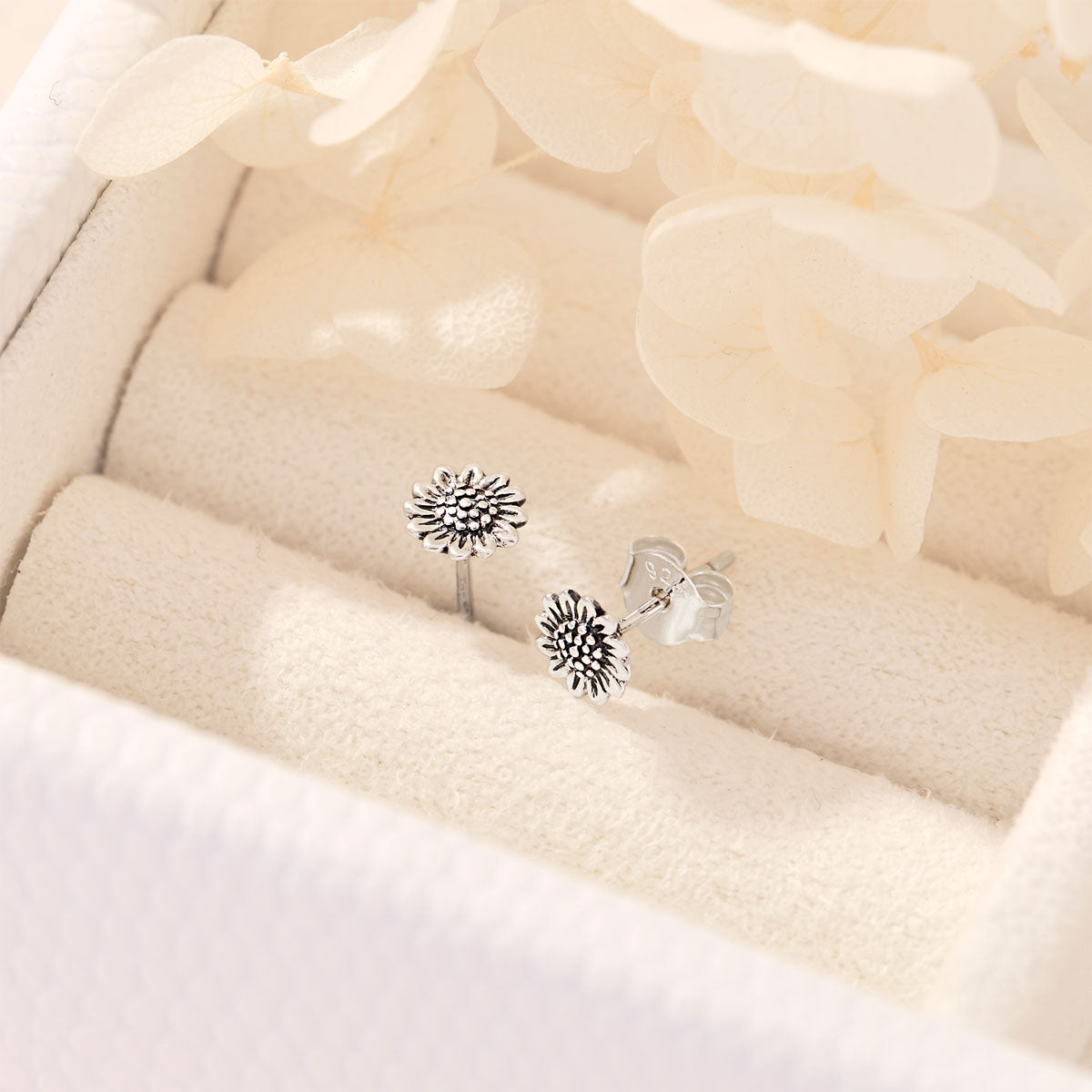 Delicate Sunflower Studs