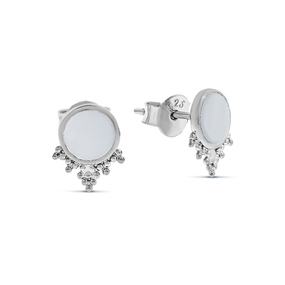 Mystic Mirror Shell Studs