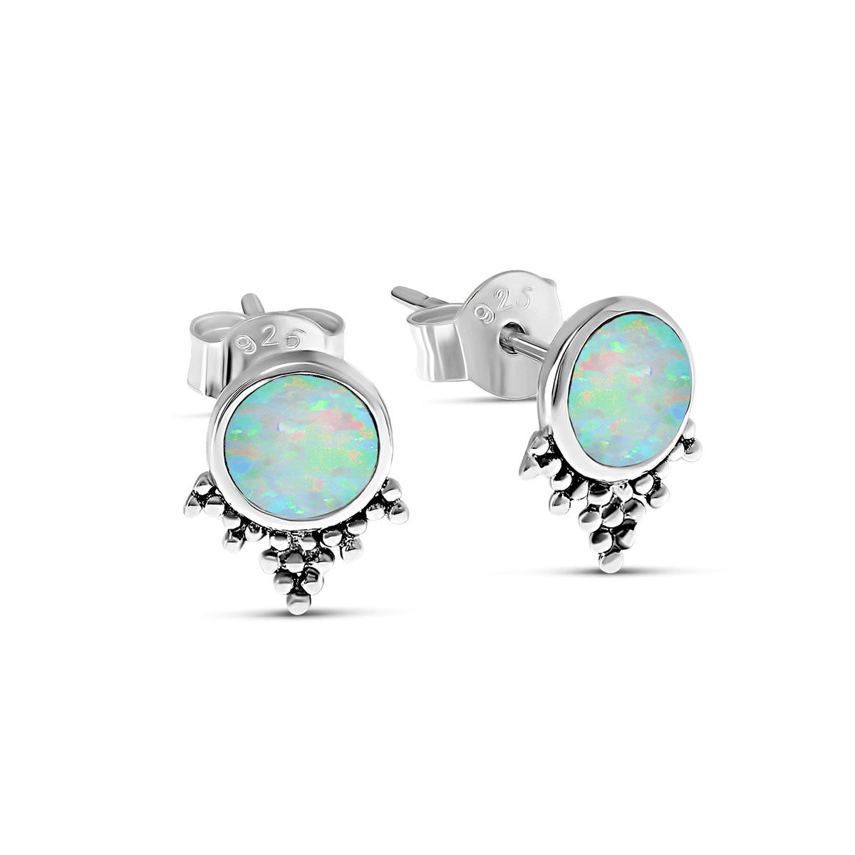 Mystic Mirror Opal Studs