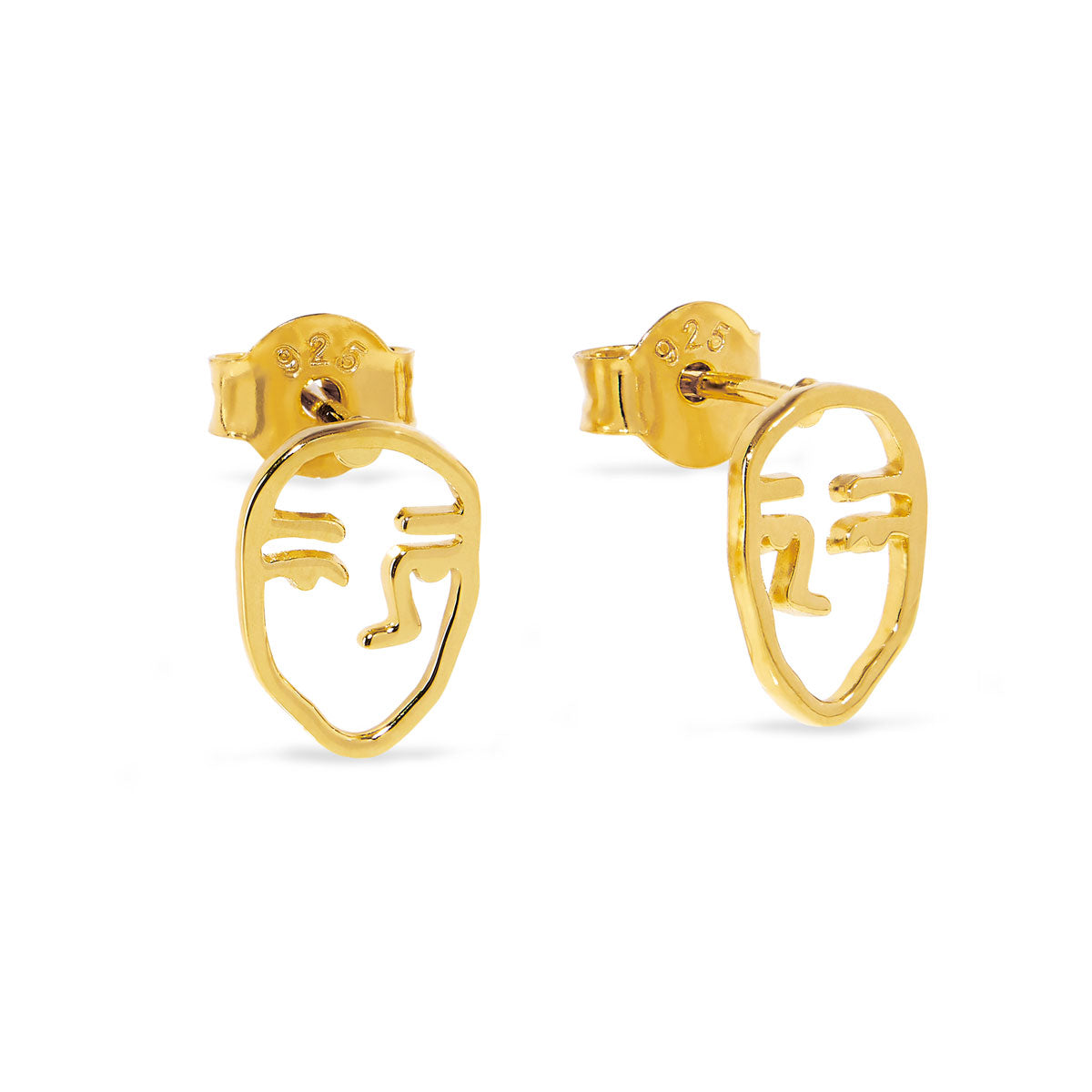 Picasso Studs Gold