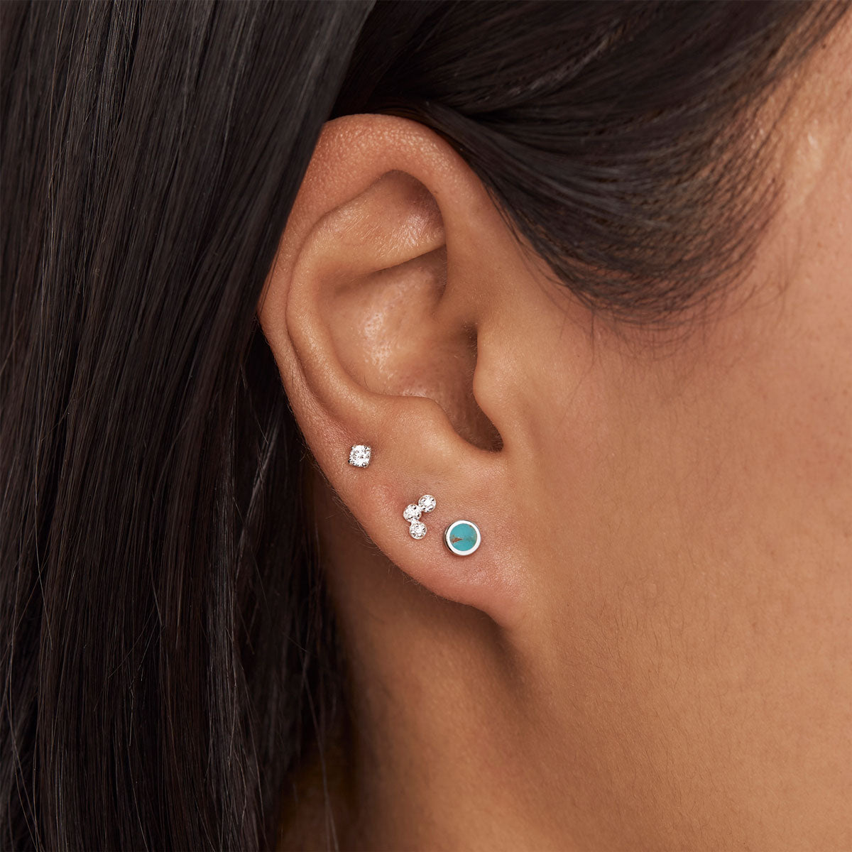 Dainty Dot Turquoise Studs