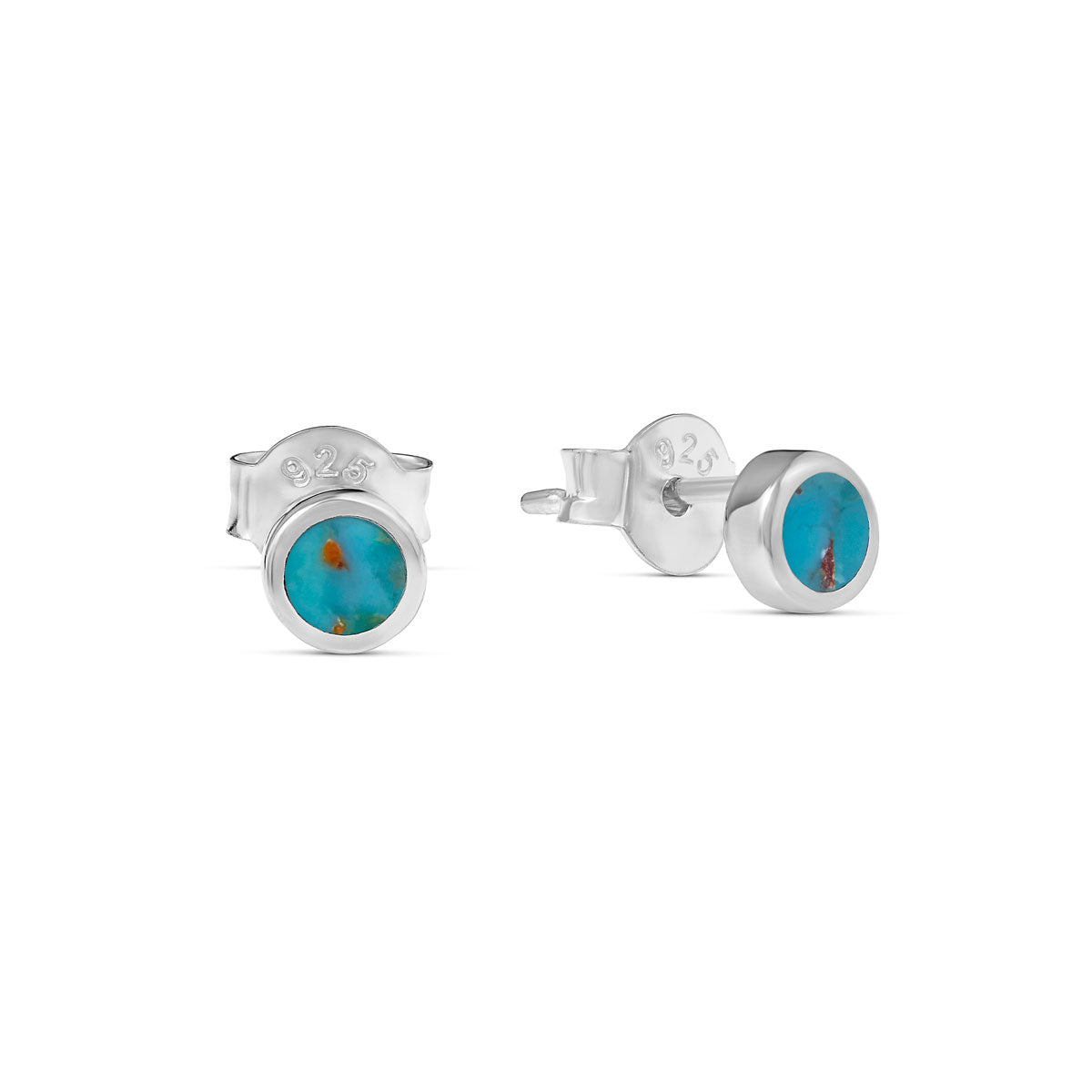 Dainty Dot Turquoise Studs