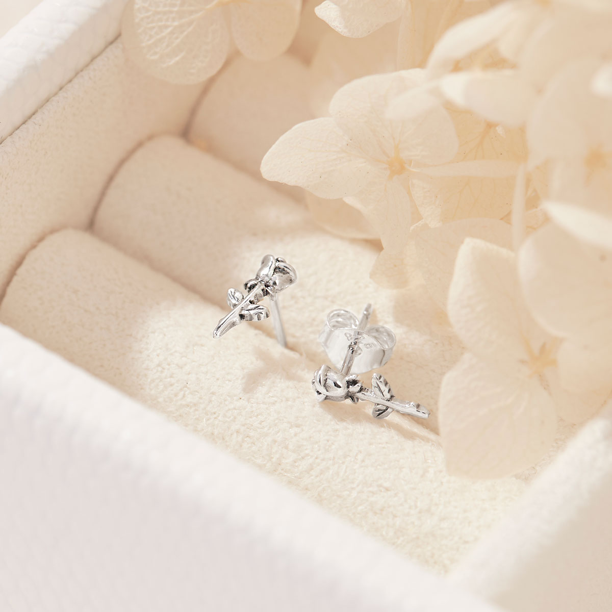 Enchanted Rose Studs