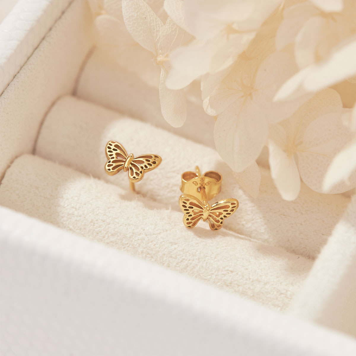 Butterfly Studs Gold