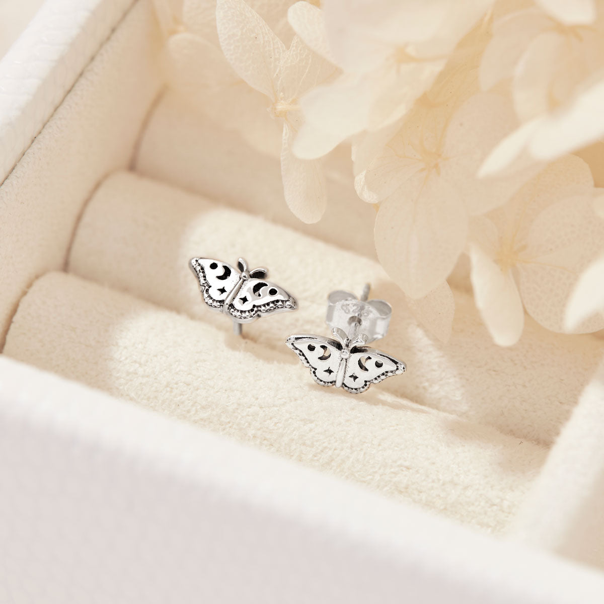 Celestial Moth Studs