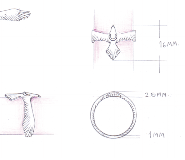 Night Eagle Ring