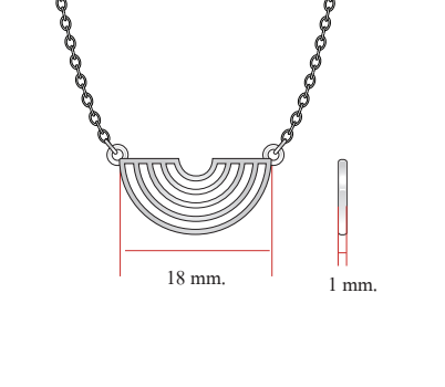 rainbow necklace