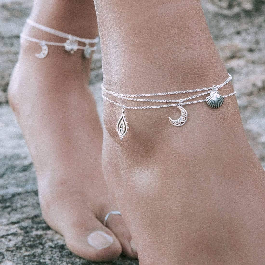 Mandala Moon Anklet