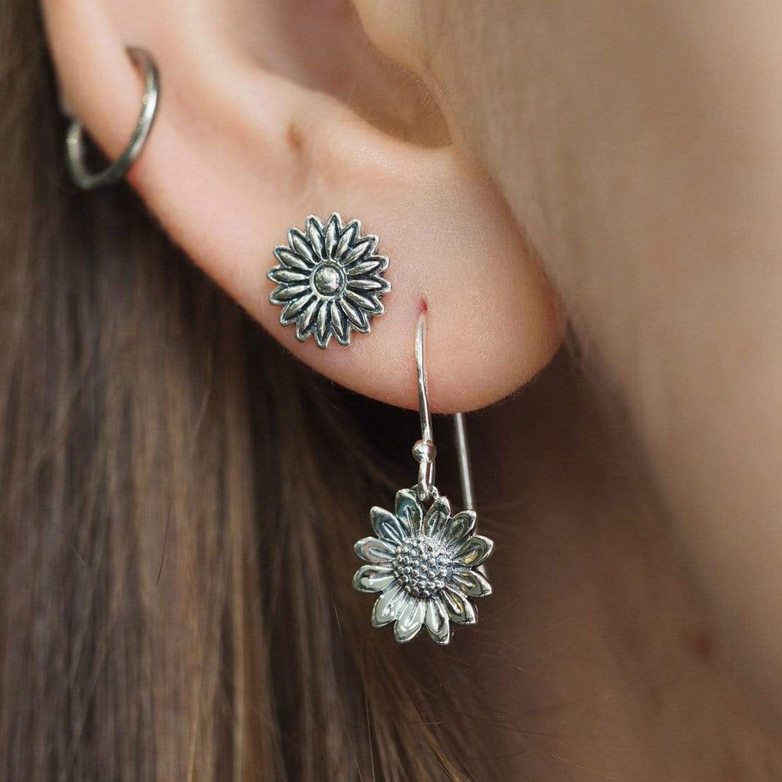 Blossoming Sunflower Earrings