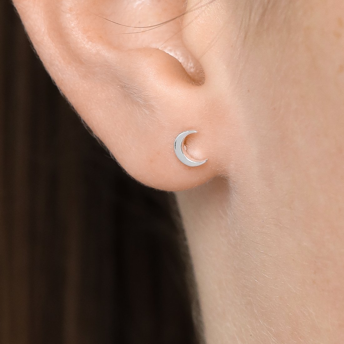 Dainty Moon Studs