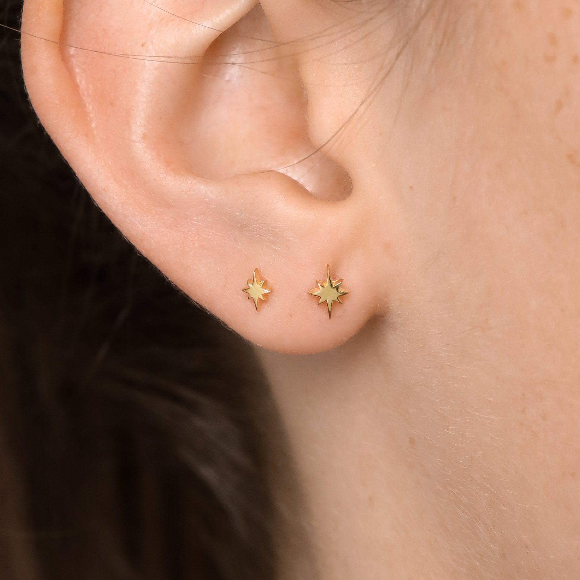 Celestial Studs 18K Gold