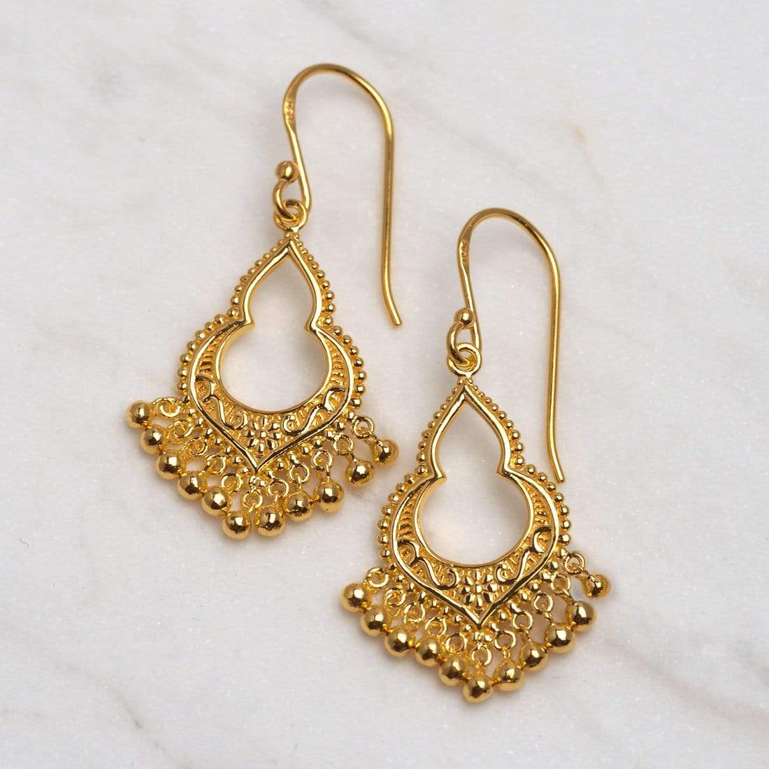 Midsummer Star Earrings Gold Mahaweli Charm Earrings