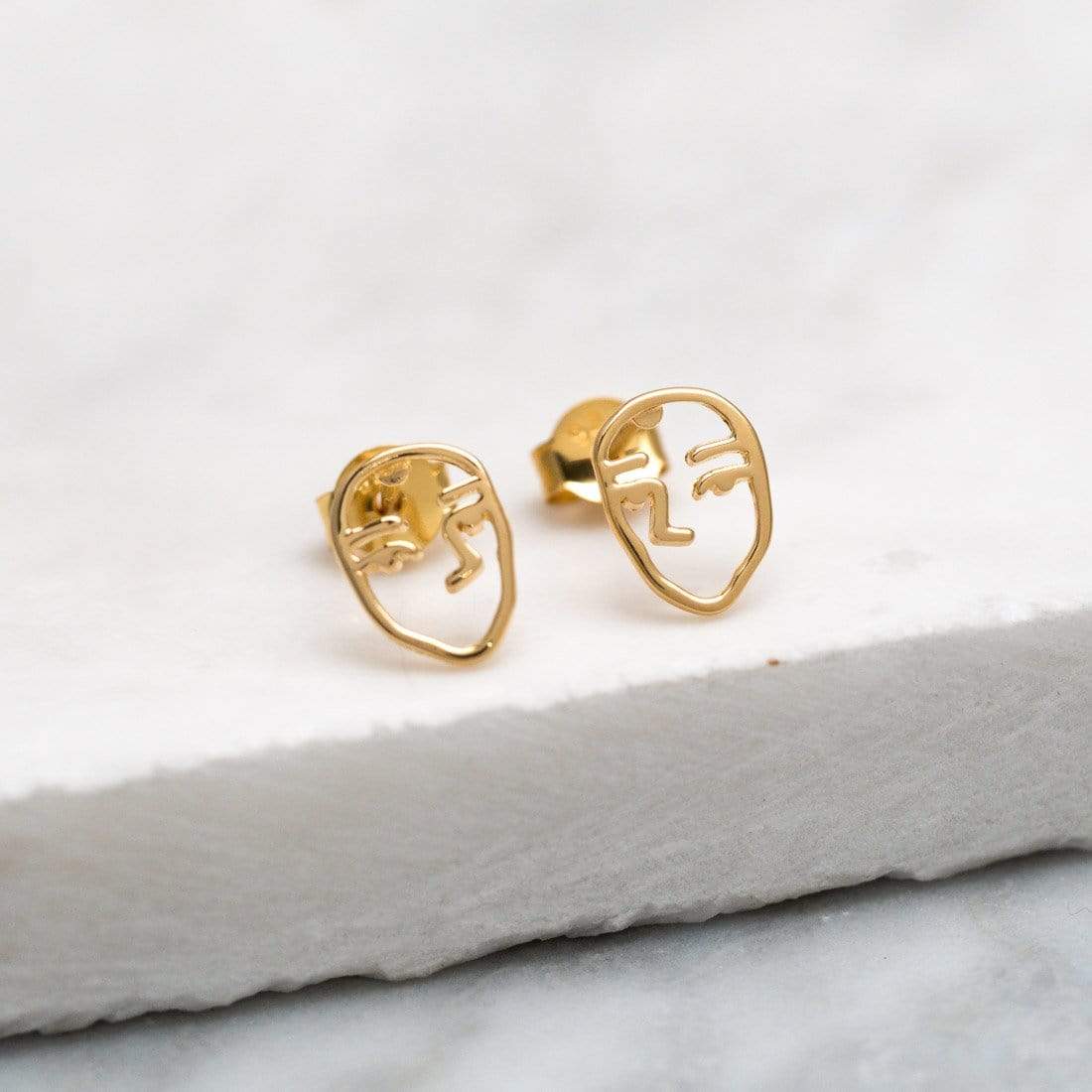 Picasso Studs Gold