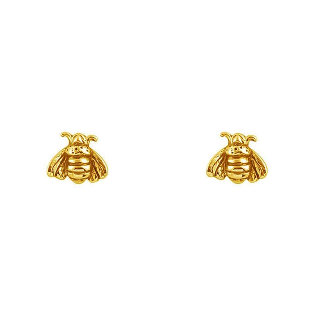 Pollination Bee Studs Gold