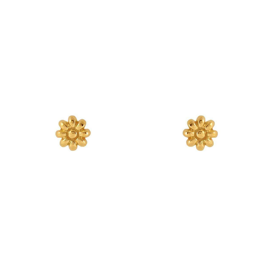 Wild Flower Studs Gold