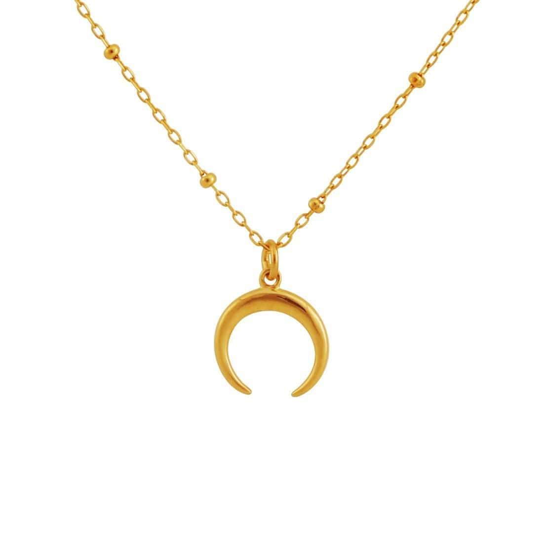 Midsummer Star Necklaces Gold Petite Moon Illusion Necklace