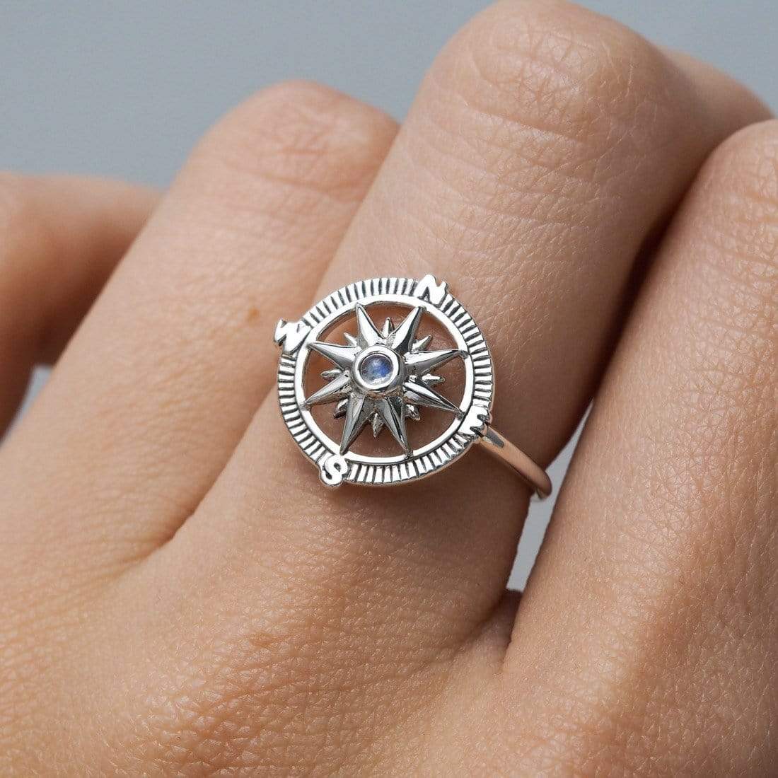 Guiding Light Compass Ring