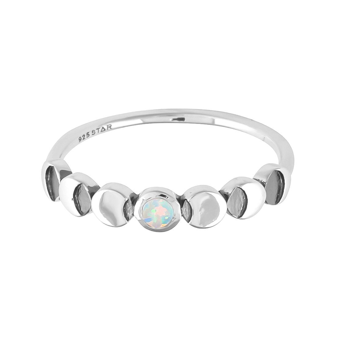 Lunar Phases Opal Ring