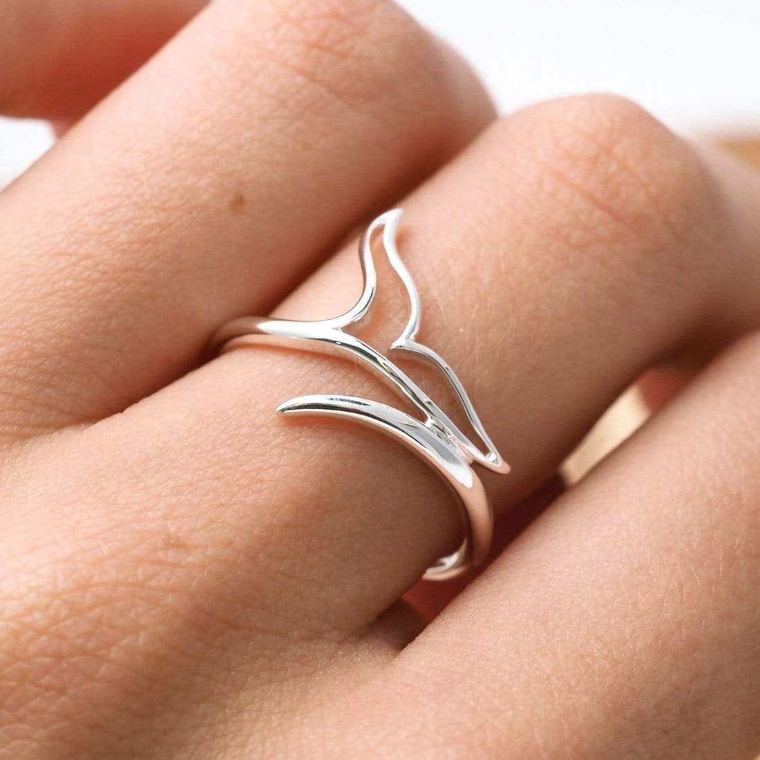 Whale Enfold Ring